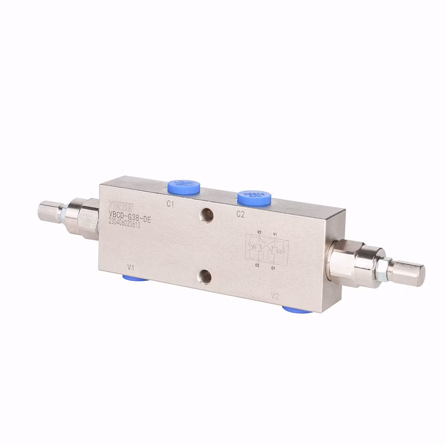 High-Pressure Double Pilot Control Valve with Nickel Finish