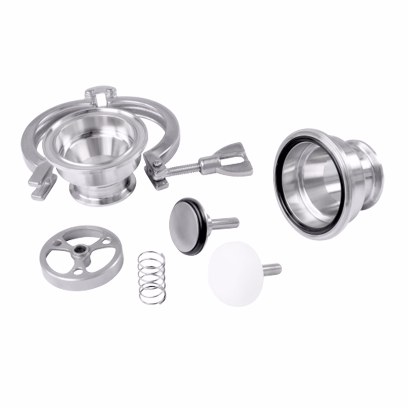SS316L Sanitary Non Return Check Valve MID Clamp Double Pin