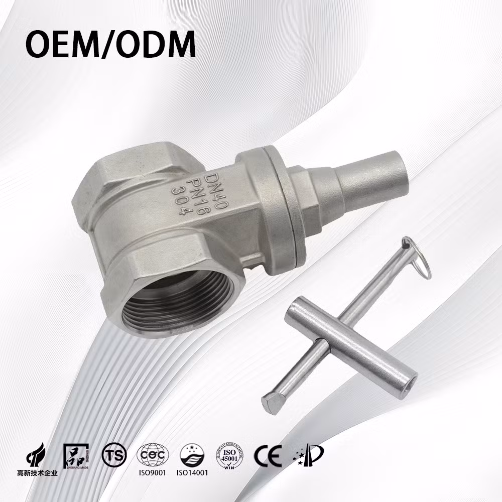 Stainless Steel Hard Sealed Non-Retention Threaded Locking Gate Valves for Oil