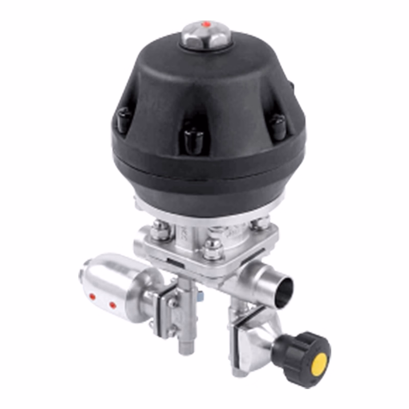 Stainless Steel Multi Port Welding Diaphragm Valve with Plastic Actuator