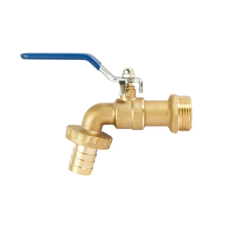 Canada washing faucet china low price selling brass bibcock tap with abs handle