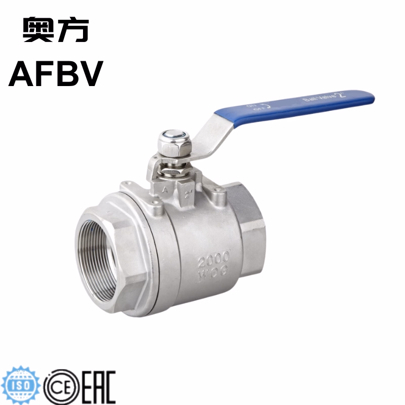 Premium Stainless Steel 304 Threaded 2PC 2000wog Ball Valve