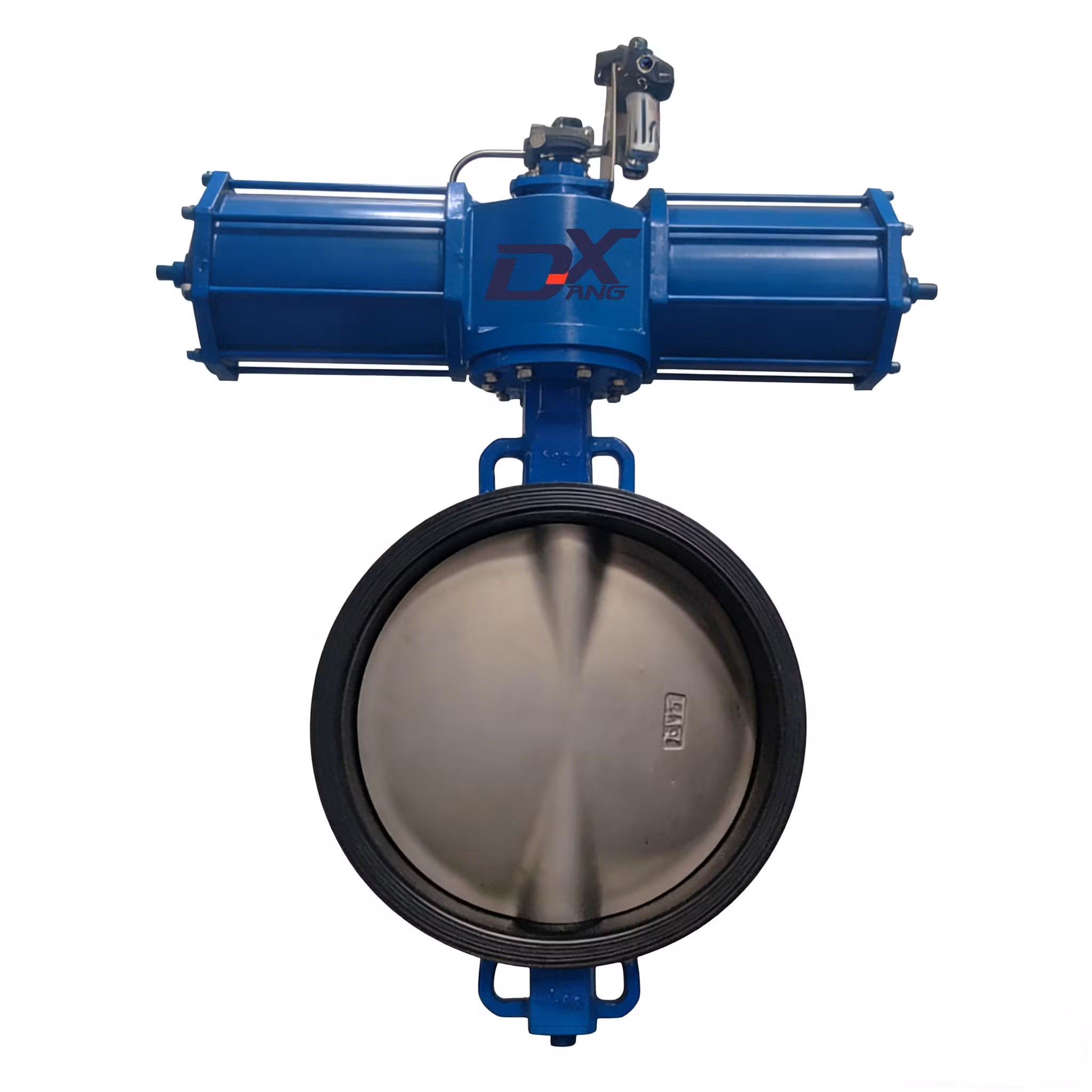 Industrial Pneumatic Butterfly Valve with Heavy Duty Fork Type Pnematic Actuator