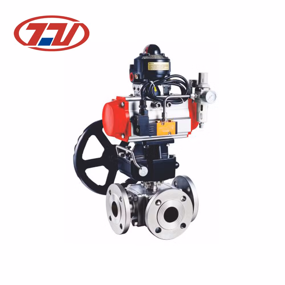 Stainless Steel Industrial OEM Non-Retention Floating Ball Valve with Actuator