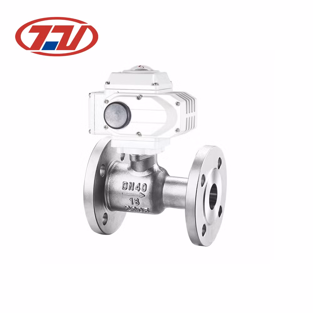 High Temperature Resistant Stainless Steel Flanged Steel Ball Valve with Electric Actuator