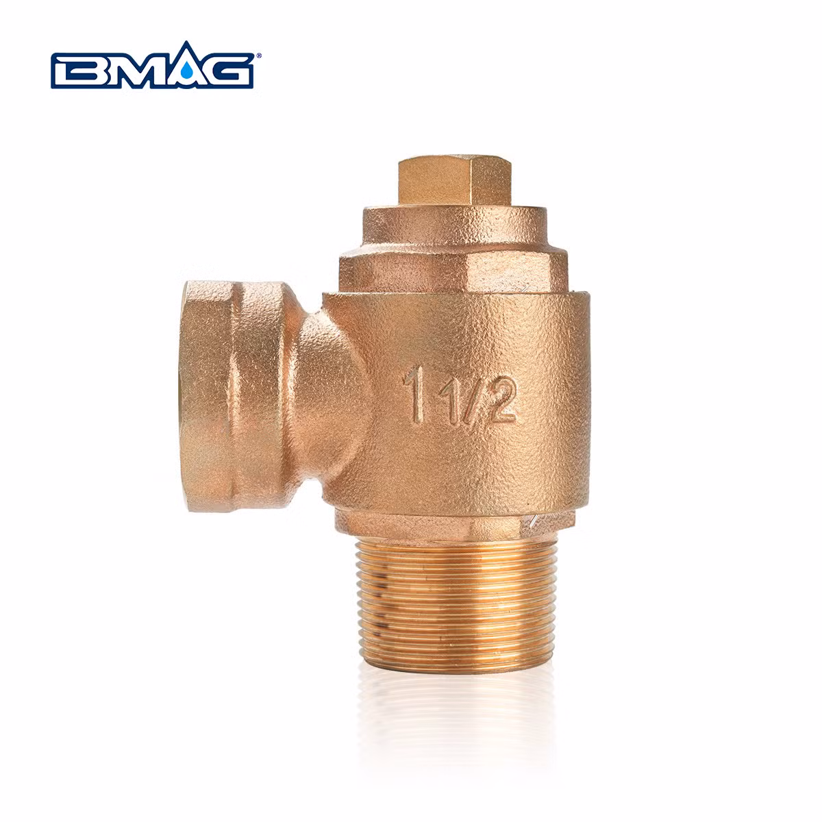 Durable 1/2" Pn16 Gunmetal Swivel Ferrule Valve for Saddles