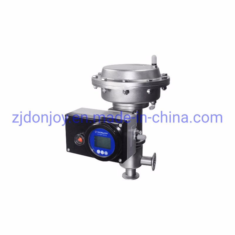 Square Il-Top1441 Positioner Install With Diaphragm Pneumatic Flanged Globe Valve