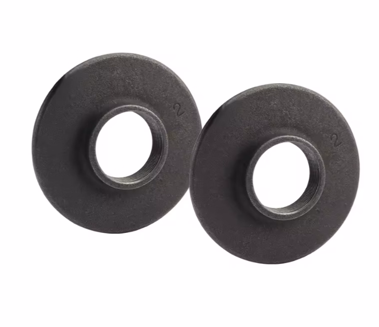 Black Malleable Iron Pipe Fitting Malleable Cast Iron Without Bolt Holes Flange