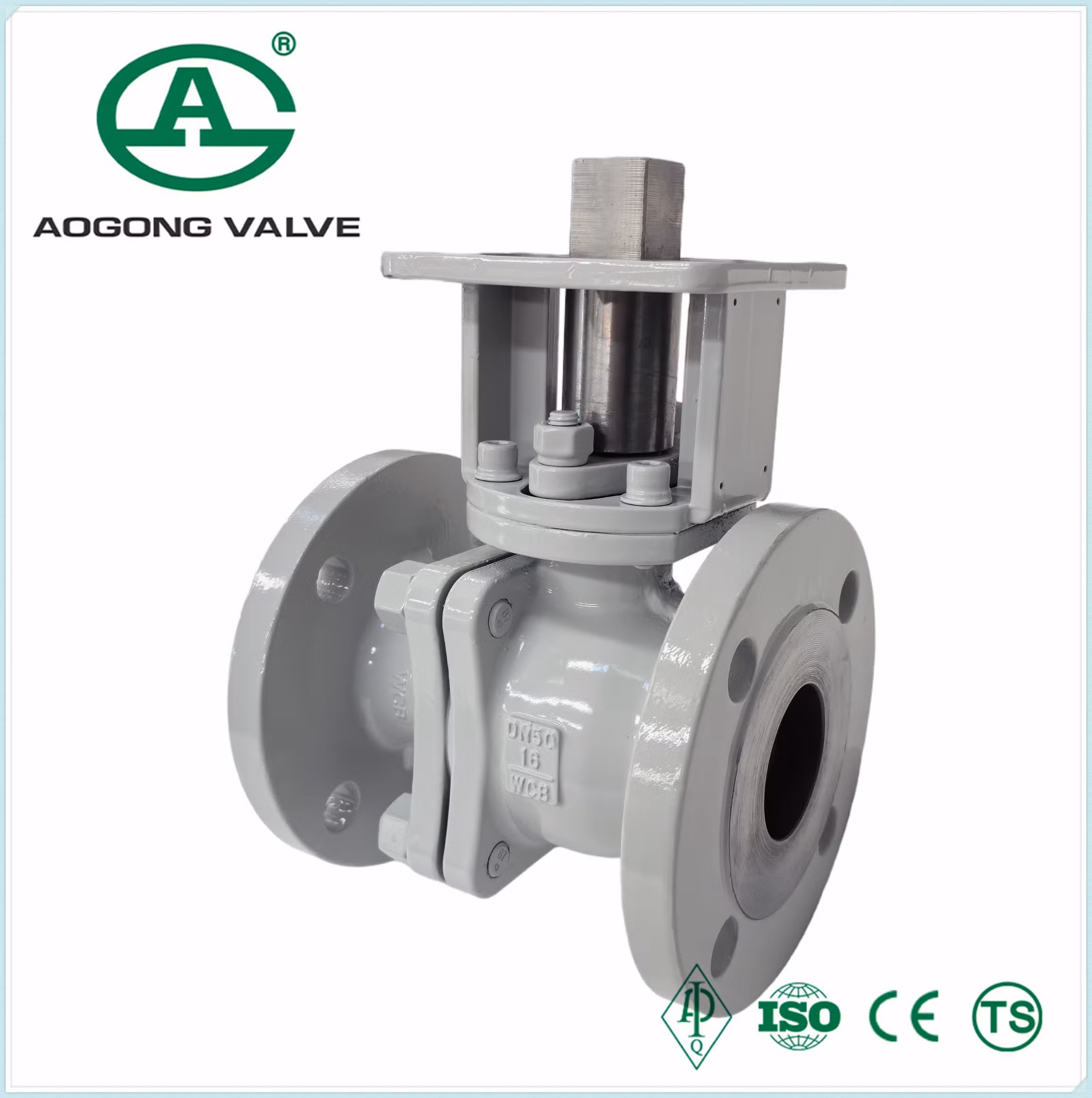 Manual Operated Carbon Steel Floating Ball Valve with Flange Connection DN50