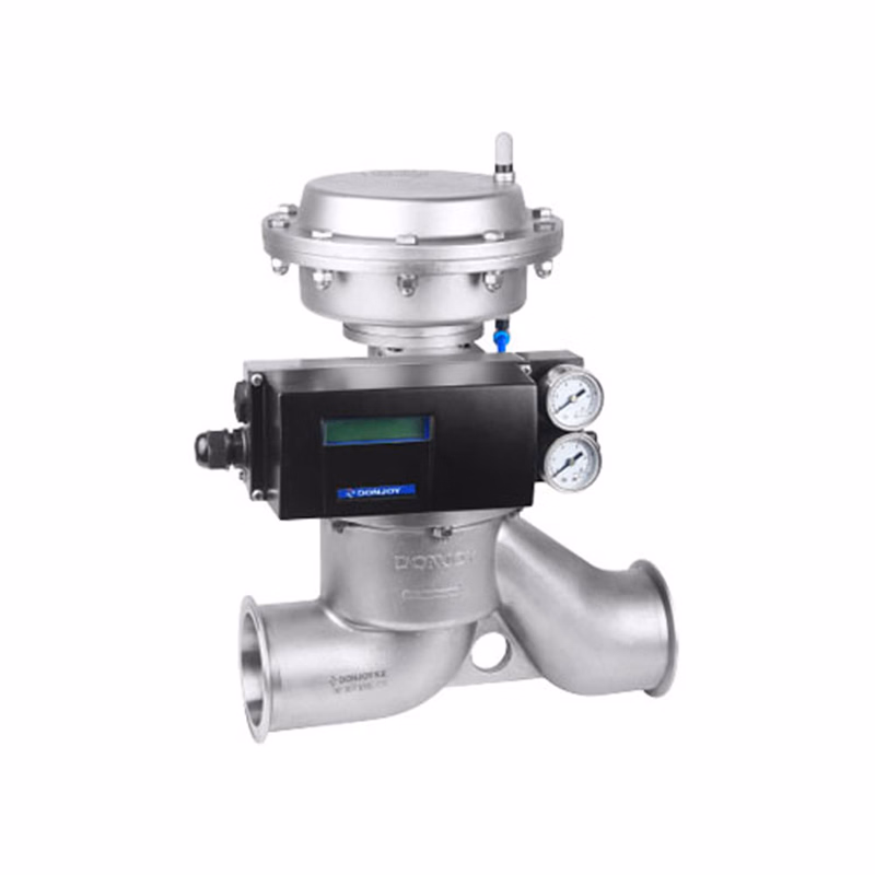 Sanitary Stainless Steel 304 Membrane Pneumatic Globe Valve with Positioner 1891