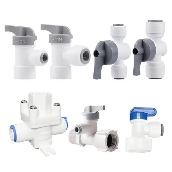 Plastic Quick Connect Fittings Water Purifier Tube Shut Off Ball Valve - EVERPEAKTOOLS