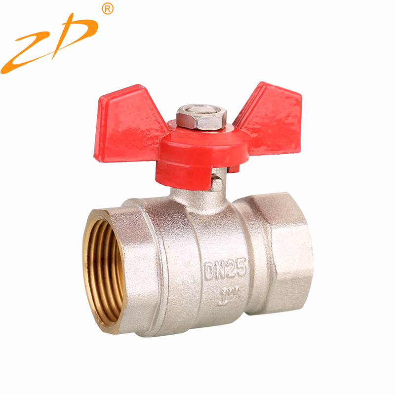 Wholesale 1/2-1 Inch Butterfly Handle Brass Ball Valve for Water Used
