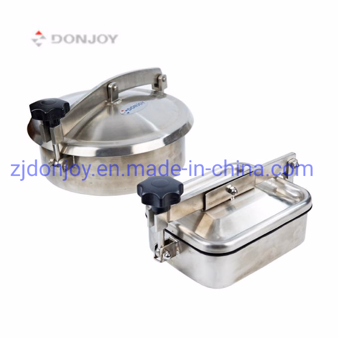 Donjoy Square Non Pressure Man Hole Cover with Black Plastic Handle Wheel