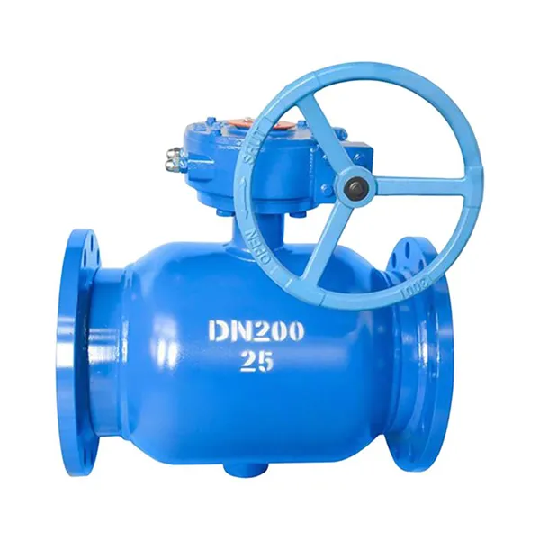 Gear Box Flange Fully Welded Ball Valve DN200 PN25 Manufacturer & Factory - WKT VALVE