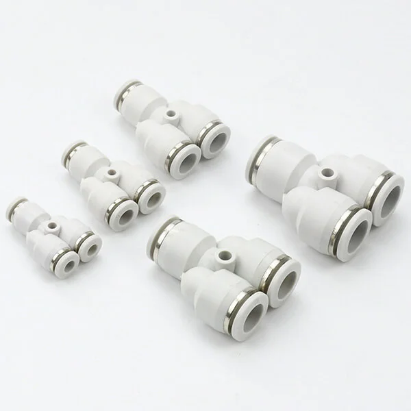 Y Splitter PY Pneumatic Connector Push to Connect Tube Quick Fittings - EVERPEAKTOOLS