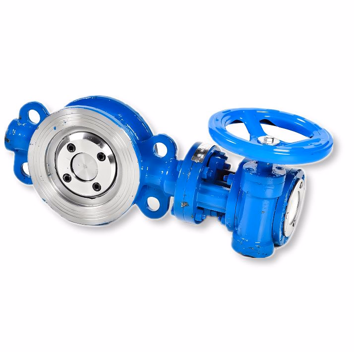 Resistant to Corrosion and Friction DN100/200/300/500 Double Flange Triple Eccentric Metal Hard Seal Butterfly Valve