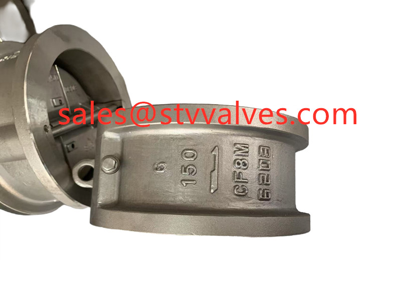 Long pattern Single Plate Check valve,CF8M Body,150LB,6 Inch - China Valve Manufacturer | STV