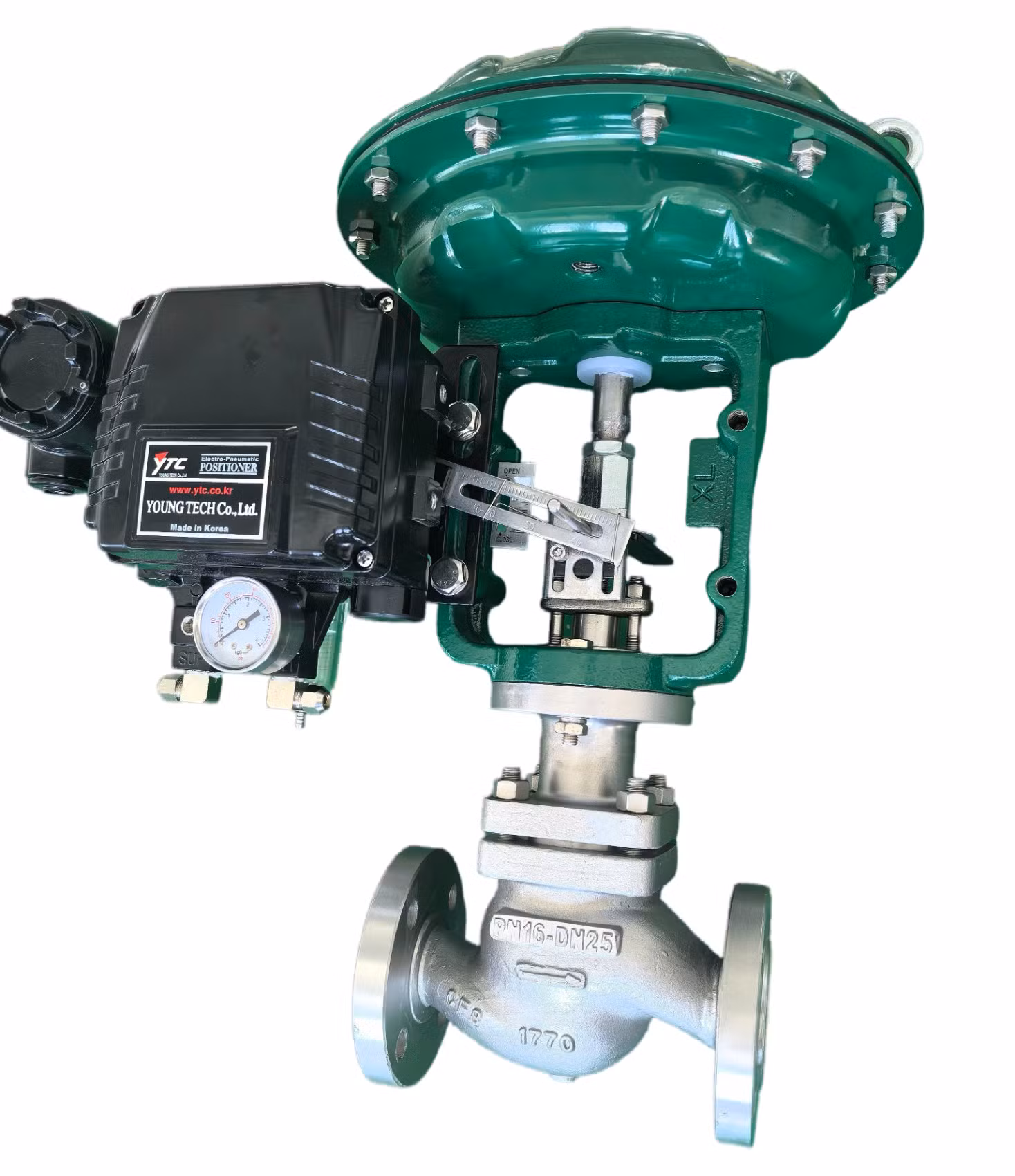 Flanged Pneumatic Single Seat Control Valve, ANSI Standard