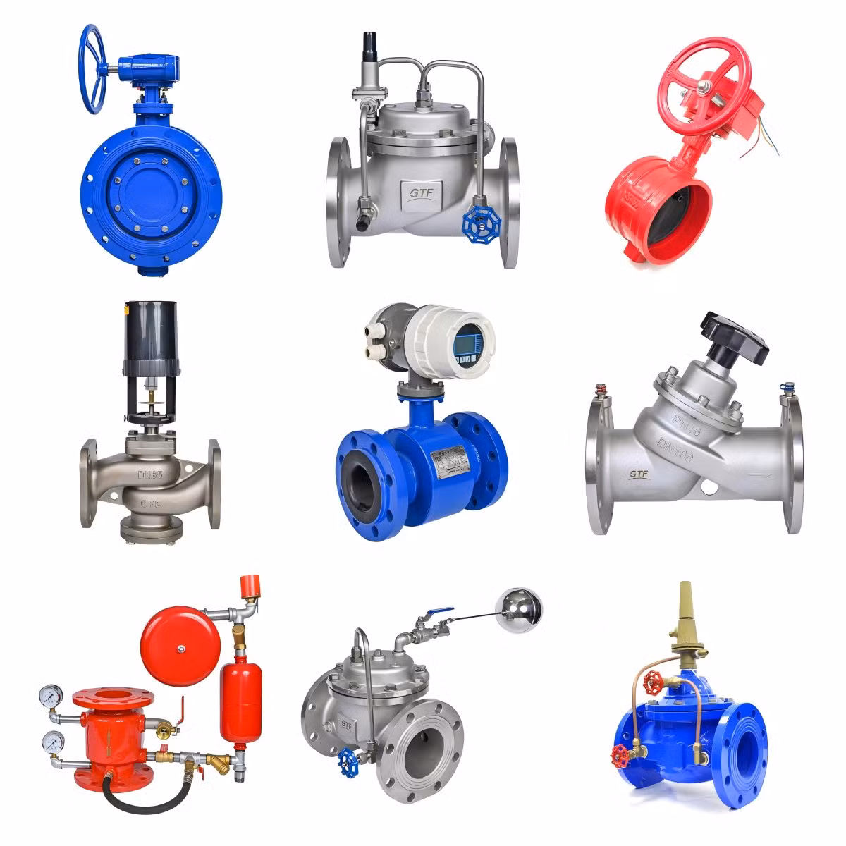 Fire &Industrial & Municipal &Building Water Valves: Stainless Steel & Ductile Iron Assortment (Gate, Check, Float, Pressure Reducing, Butterfly, Ball, etc.)