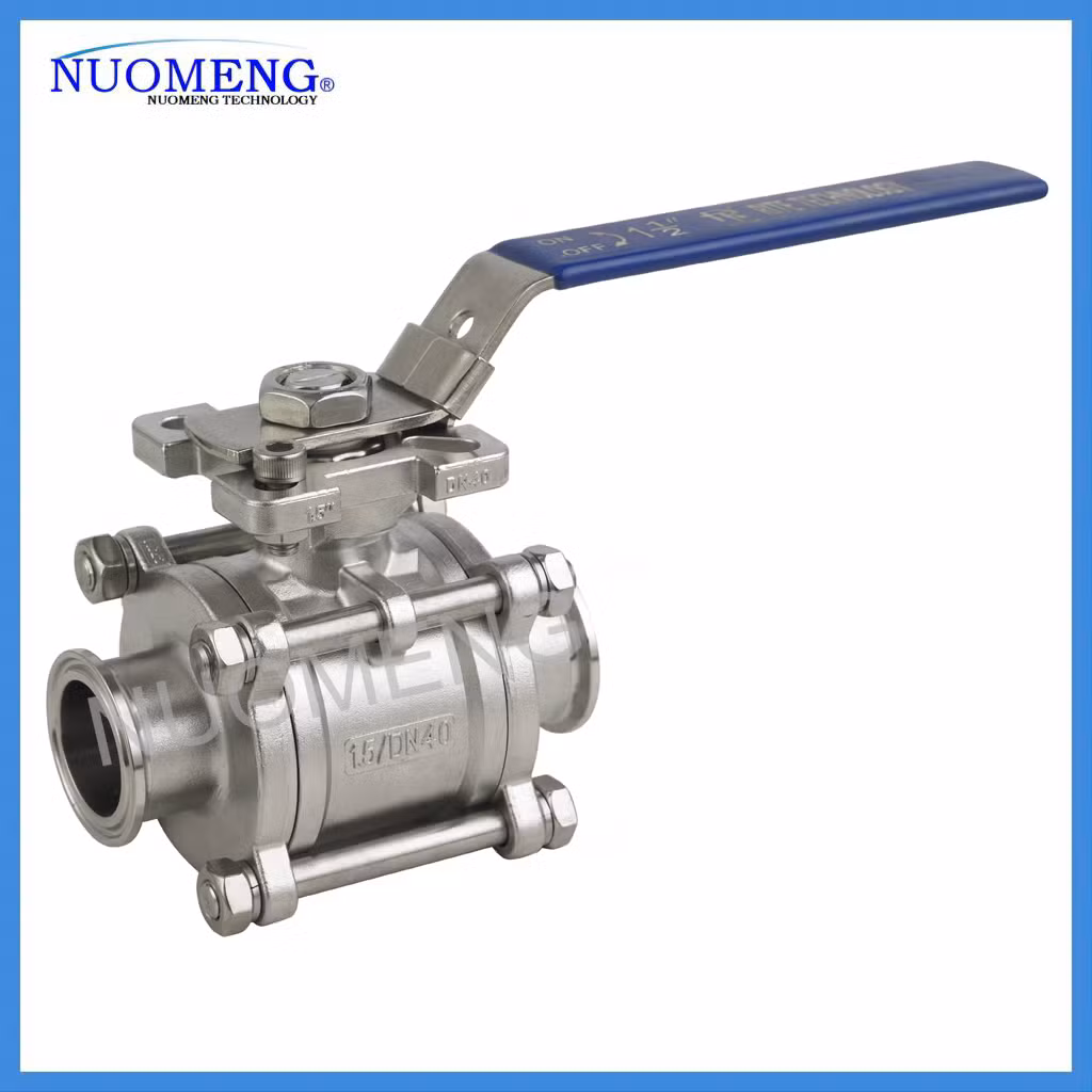 Sanitary Stainless Steel SS304/SS316L Clamped 3PCS Ball Valve &Control Valve Rq1204