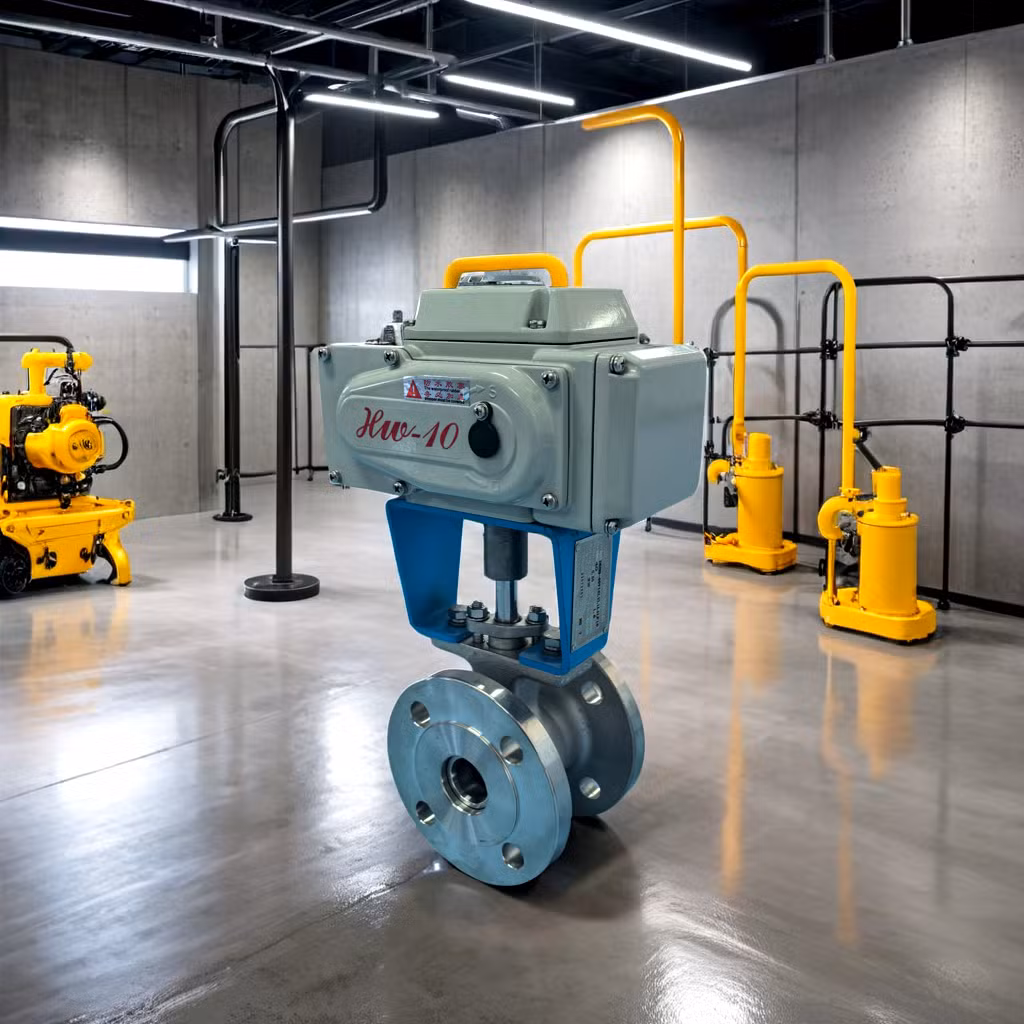 Pneumatic Actuated V-Type Control Valve - Easy-Clean Tri-Clamp Fittings