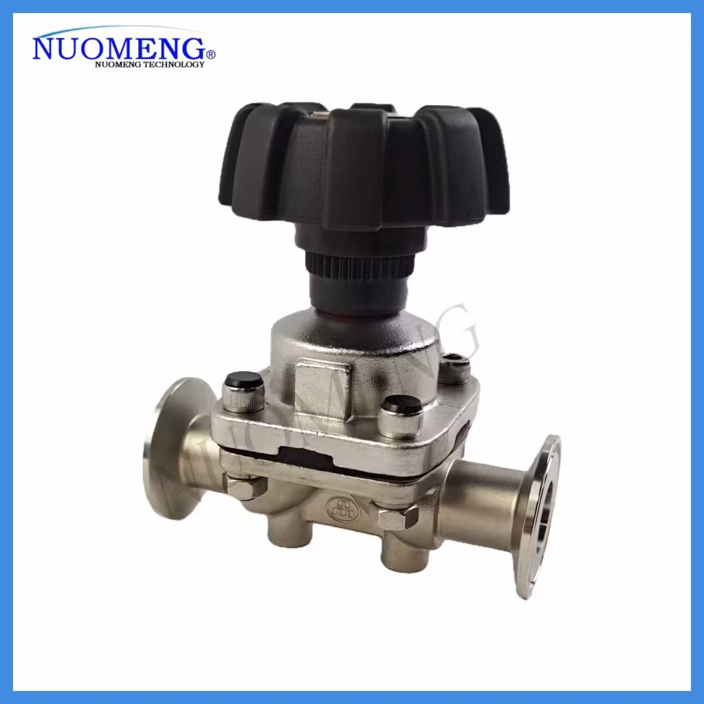 Pharmaceutical Equipment/Manual Welded /Clamped/T-Type/Diaphragm Valve with Plastic Hand Wheel (SMS-No. RG0103)