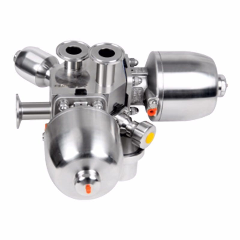 Sanitary Stainless Steel Multi Port Welding Diaphragm Valve with Stainless Steel Actuator