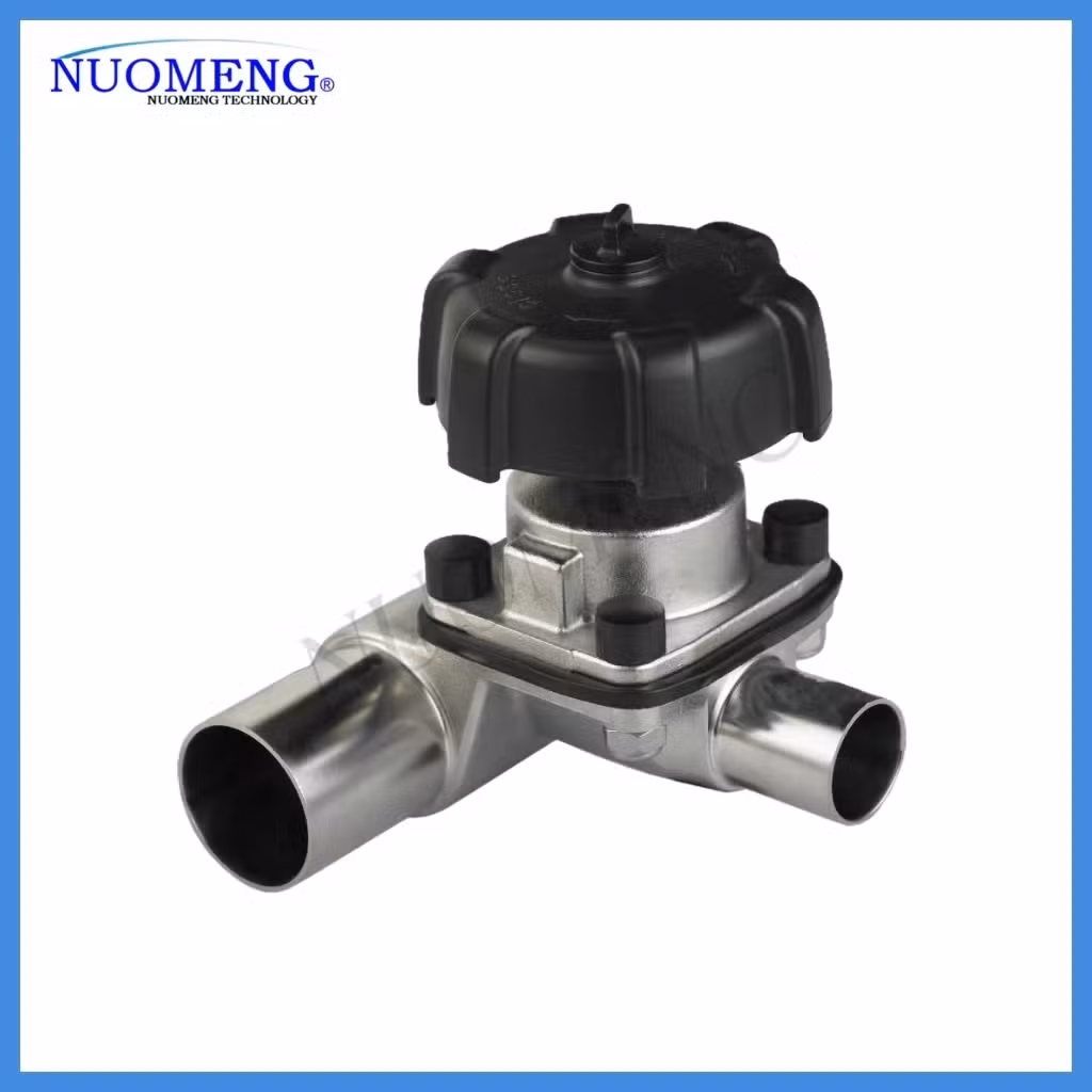Premium Sanitary Mini Manual Welded Diaphragm Valve in SS304/SS316L