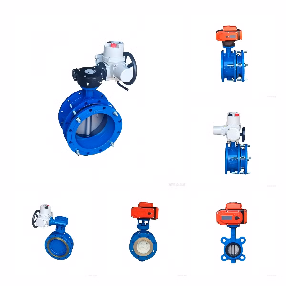 Full Range Electric Butterfly Valves Ductile Iron/Cast Steel Flanged/Lugged Industrial Municipal HVAC