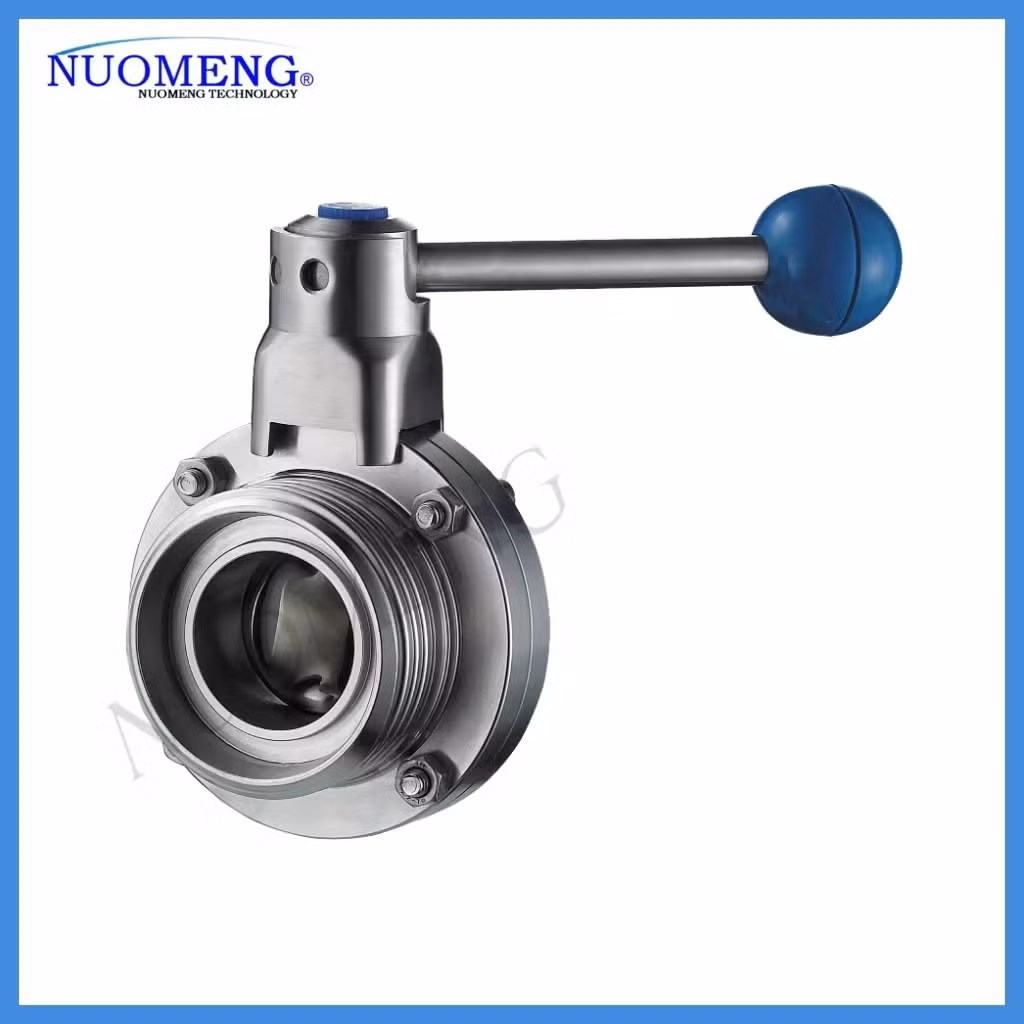 High-Quality Sanitary Stainless Steel Union Threaded Butterfly Valve