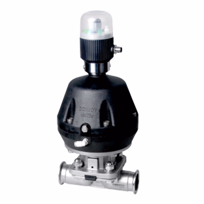 Plastic Pneumatic Diaphragm Valve with Stainless Steel Actuator Food Grade