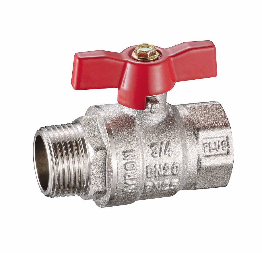 Brass Ball Valve - 6011 (Normal bore, heavy type and long threads MF, PN25)