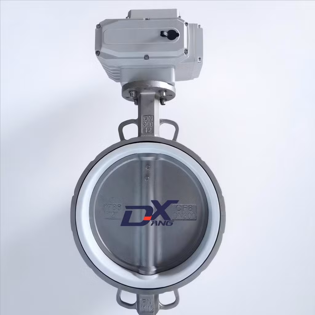 Smart Electric Butterfly Valve with 4-20mA Actuator for Industrial Use