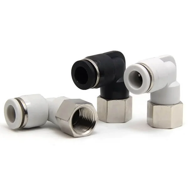 PLF Pneumatic Female Elbow NPT Thread 90 Degree Push to Connect Fittings - EVERPEAKTOOLS