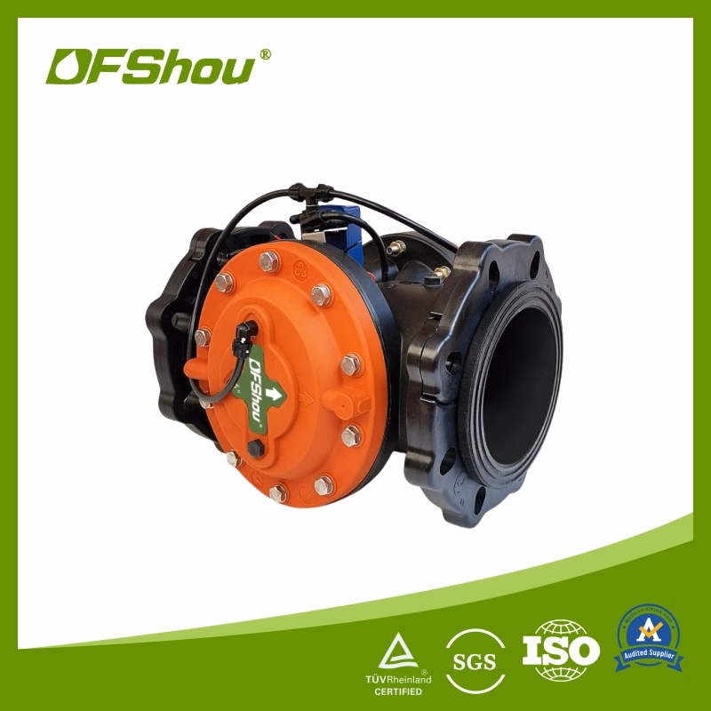 Normally Open 6 Inch Hydraulic Water Control Valve Plastic 24V Agriculture Water Solenoid Valve
