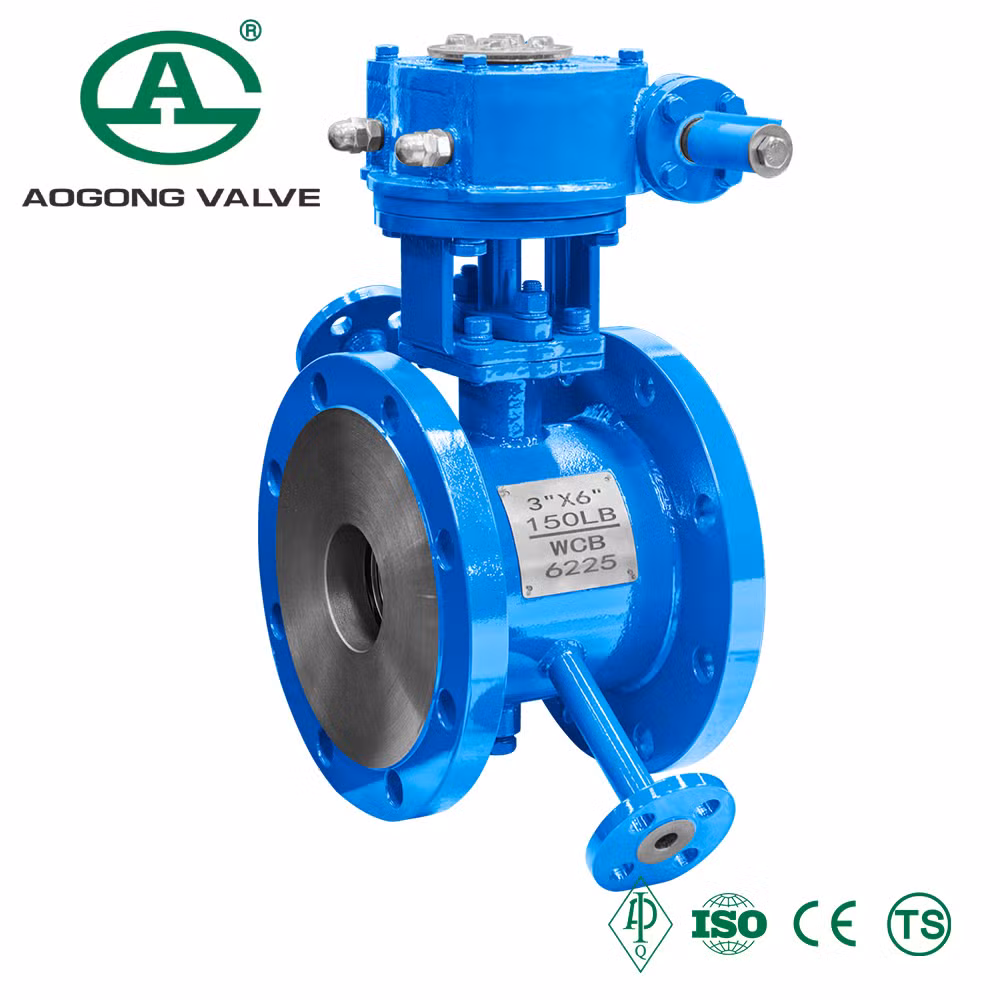 150lb Pn16 Wcb Pneumatic Control Actuator Motorized Flange 3 Way Stainless Steel High Pressure Industrial Insulation Jacketed Ball Valve