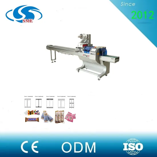 Pouch Bag Sweet Bakery Muffin Biscuits Flow Wrapper Rotary Horizontal Packaging Machine - Automatic