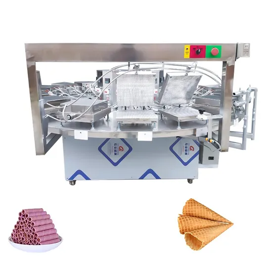 High Efficiency Commercial Bakery & Snack Food Processing Egg Roll Forming Machine - Sugar Cone Mach