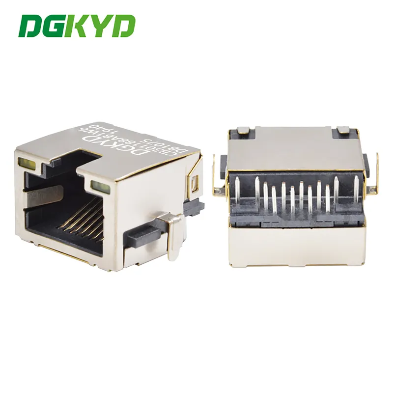 RJ45 SMT Socket Sinking Board 3.0 DIP With Light And Card Without Transformer Network Interface DGKYDCB301188AB1W6DB1075