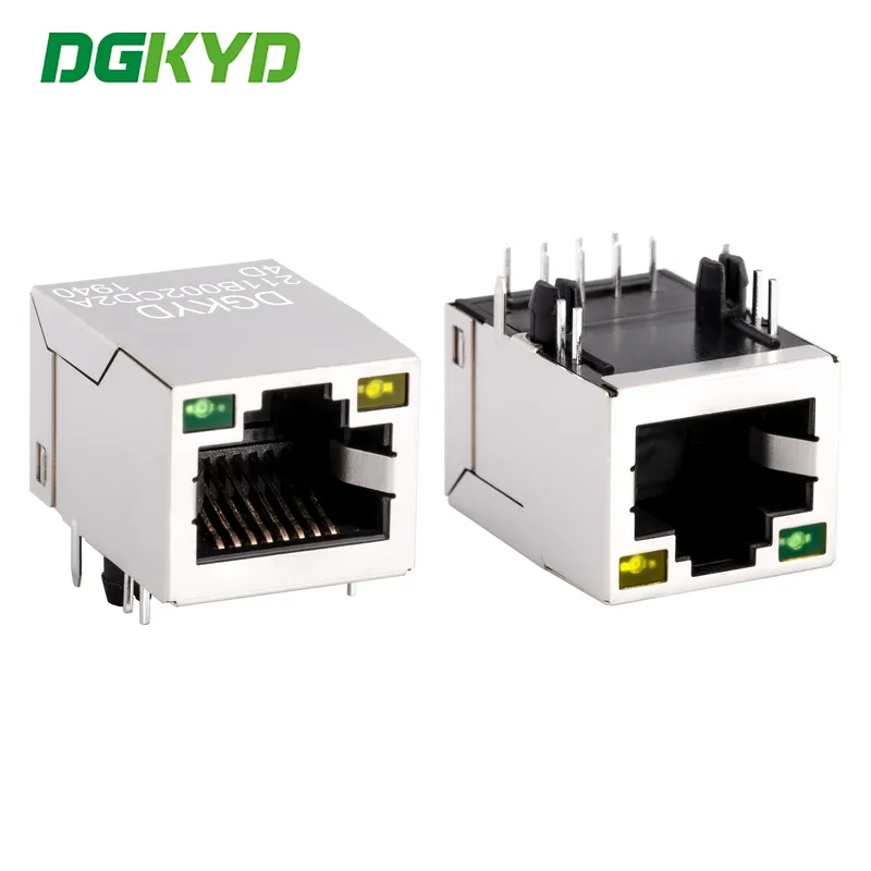 RJ45 connector crystal head Ethernet interface 100. Mbps integrated transformer DGKYD211B002CD2A4D