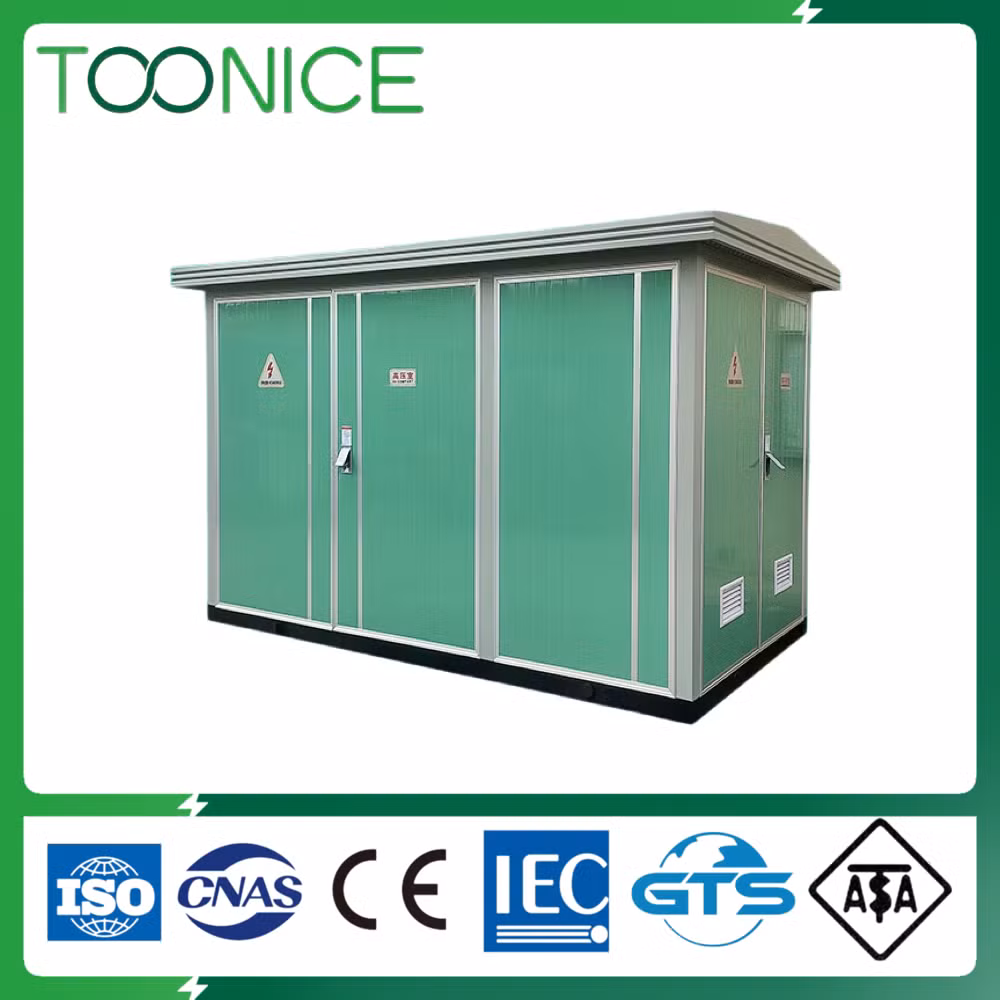 Toonice China Electrical Prefabricated Hv 11kv 15kv 33kv 35kv 50/60. Hz Box Dry Type Power Distribution Transformer Substation Price