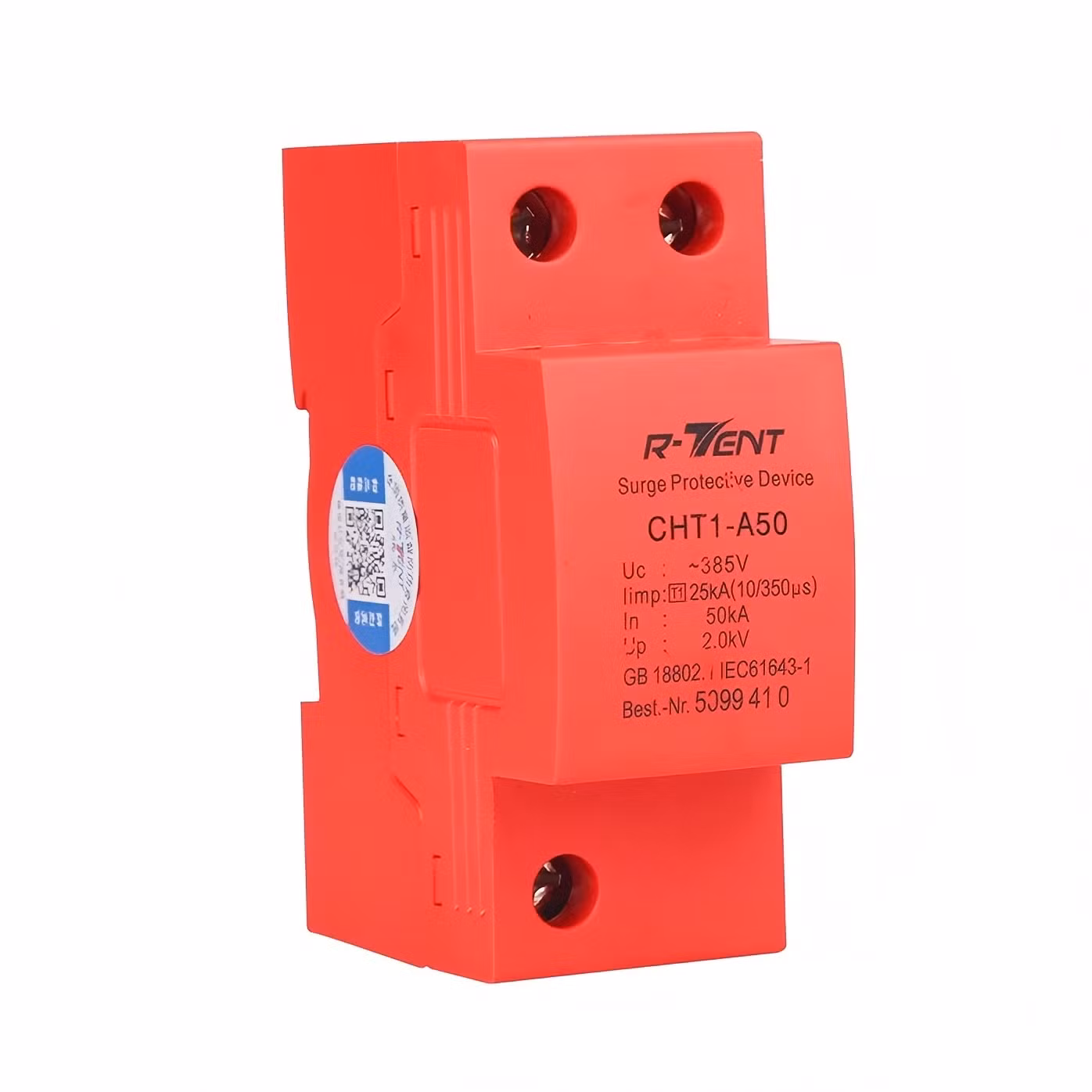 Cht1-A50 4p 10/350us Class B Power Type 2 Poles 40ka Surge Protection Device SPD