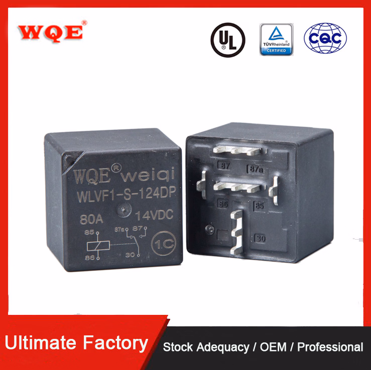 Auto Parts 80A 12VDC 1form Automotive Relay Chinese Factory