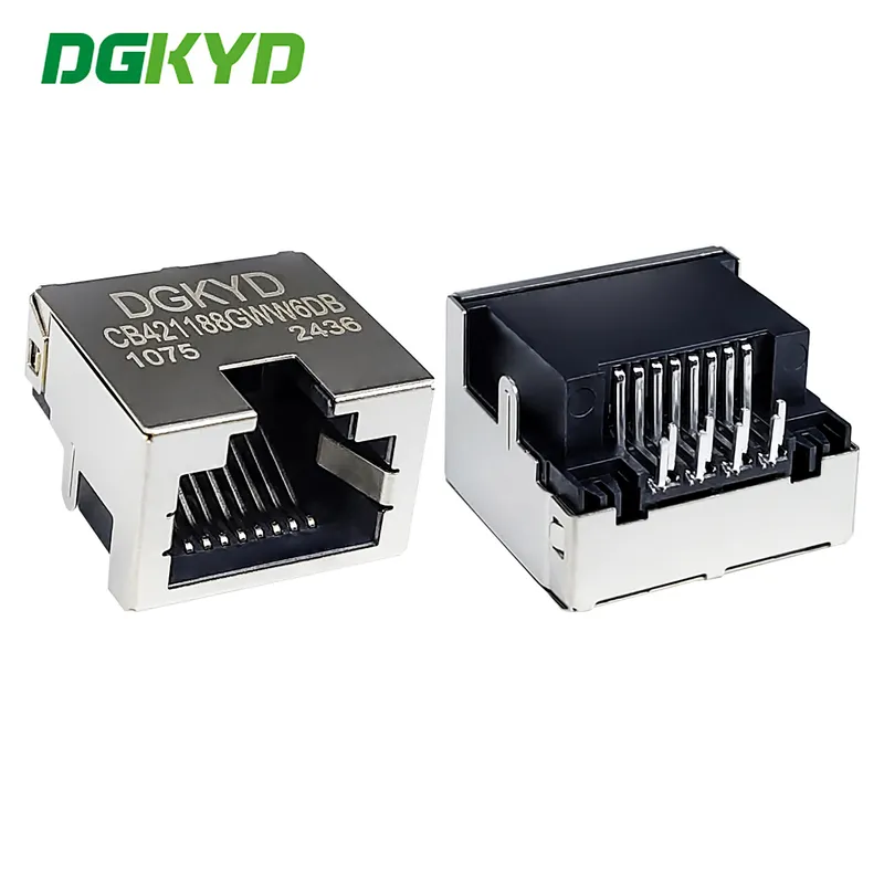 DGKYDCB421188GWW6DB1075 RJ45 Connector Sinking Board 4.2 Without Light Shielding Patch Type SMT
