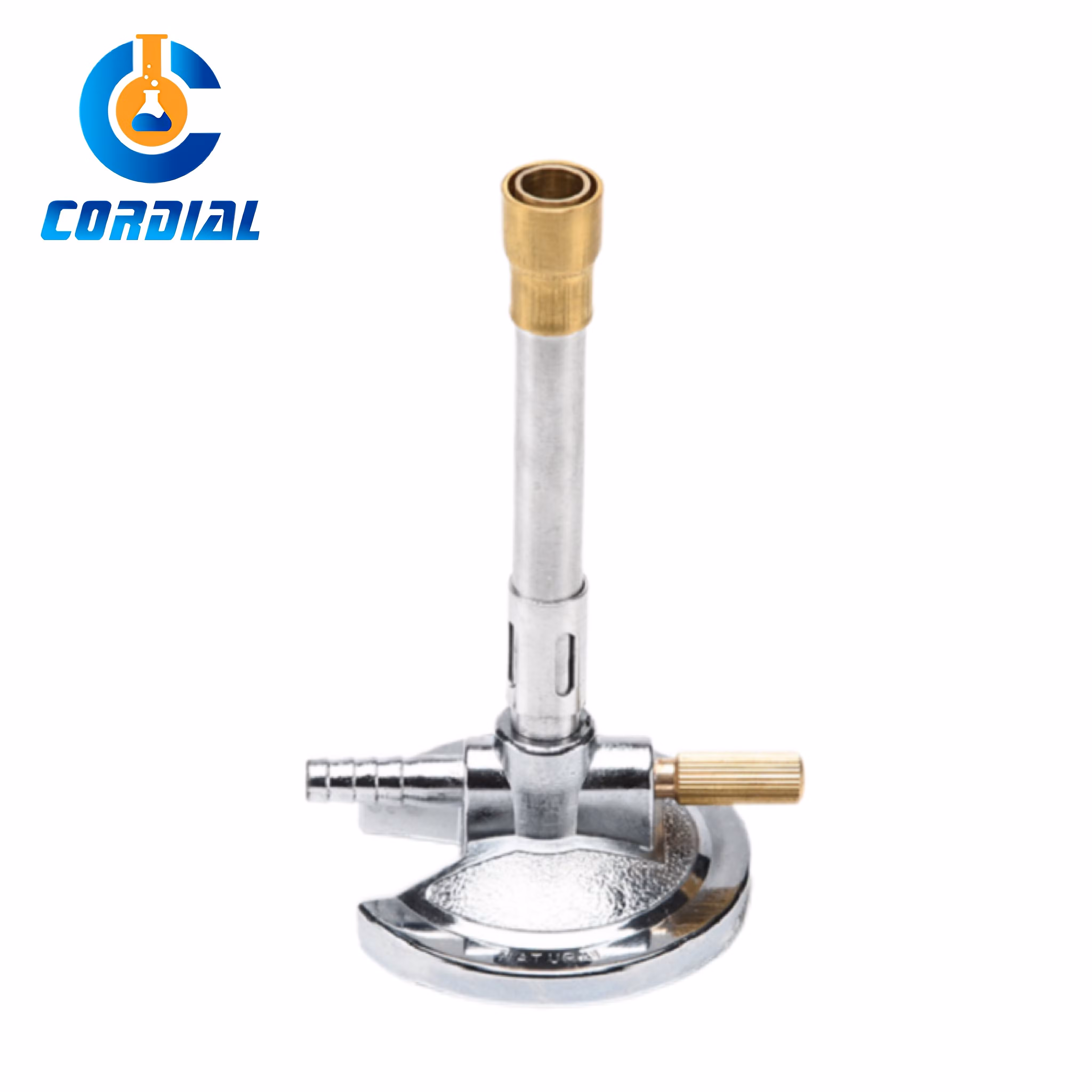 Cordial Lab Natural Gas Bunsen Burner for Laboratory Use - Bunsen Burner and Lab Bunsen Burner