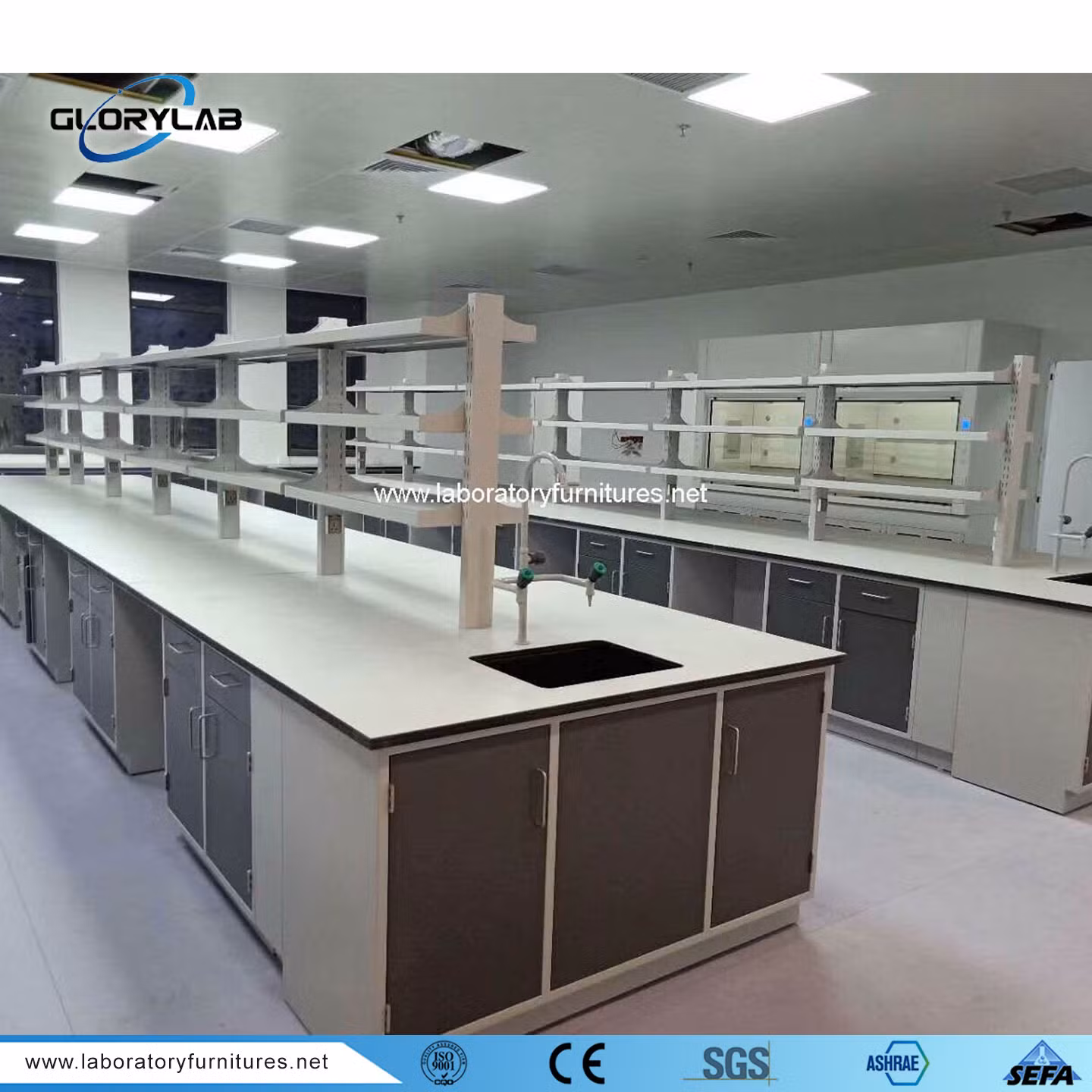 High Quality Tissue Culture Steel Central Laboratory Furniture with Reagent Shelf and Accessories Jh