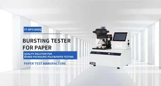 Paperboard Burst Strength Test Instrument in Lab - Paper Bursting Tester and Bursting Tester