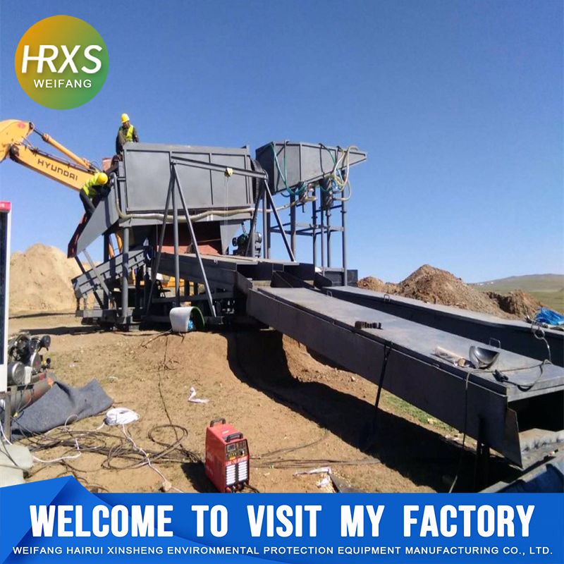 Alluvial Mining Washing Plant for Gold/Diamond with Gold Sluice Box