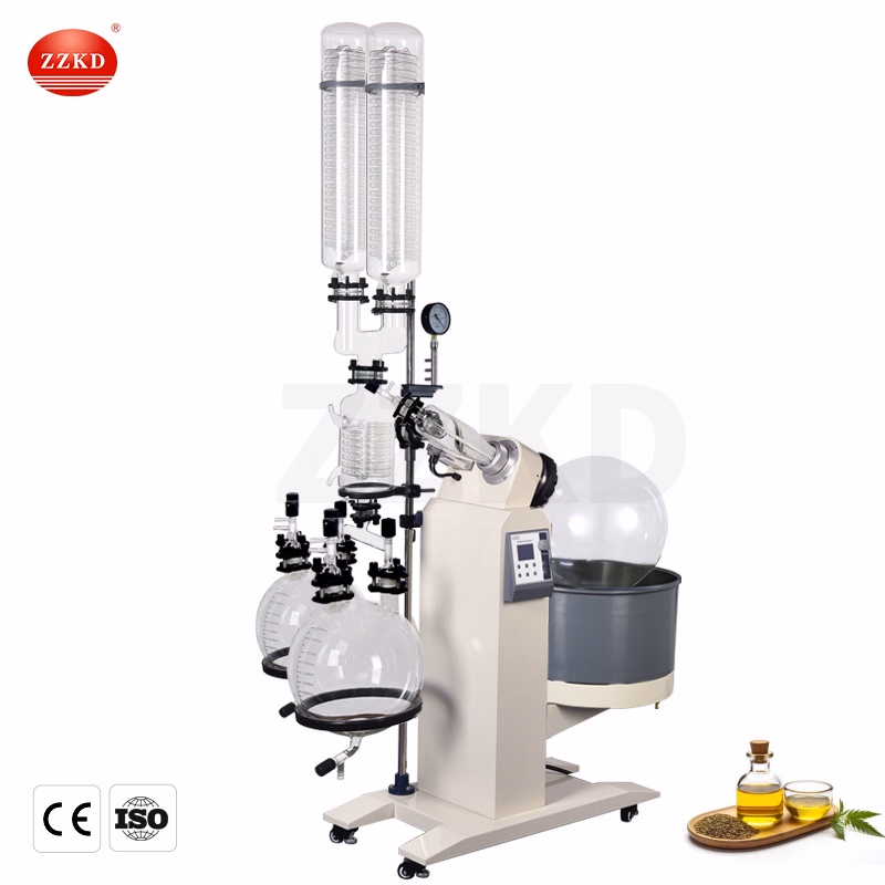 50L Automatic Lifting Hemp Oil Extraction Vacuum Rotovap Price Rotary Evaporator for Lab and Chemical Industry D-R-1050
