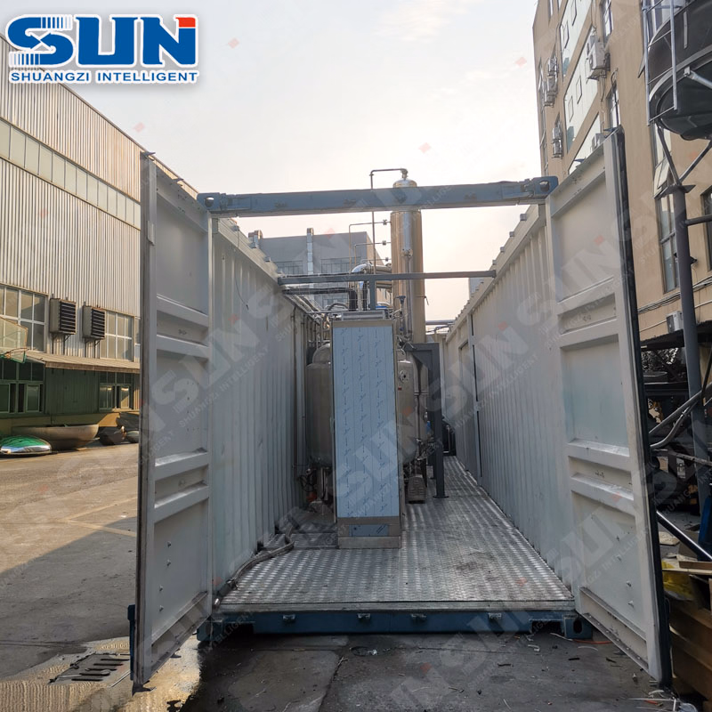 Stainless Steel Vacuum Three Effect Falling Film Evaporator for Milk/Juice/Dairy